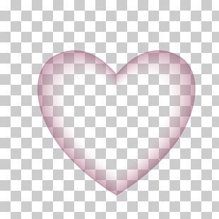 Heart, translucent heart, pink heart illustration PNG clipart
