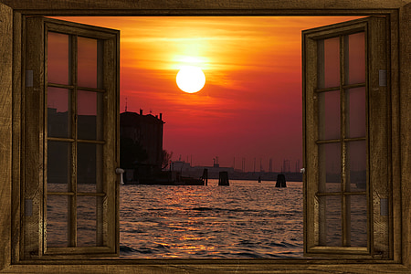 photo of open window displaying golden hour thumbnail