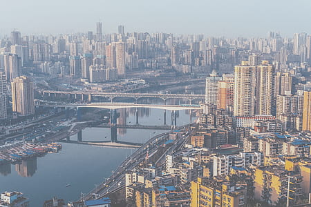 aerial photography of city buildings thumbnail
