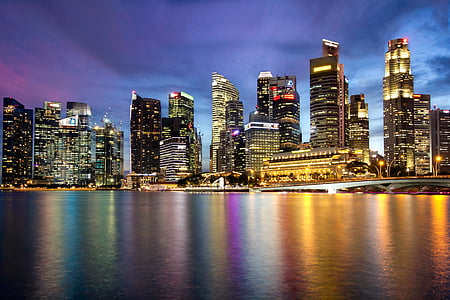 cityscape by night photograph thumbnail
