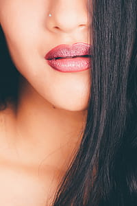Woman With Red Lipstick thumbnail