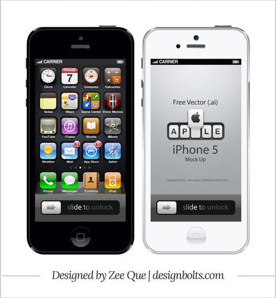 Apple iphone 5 eps, ai file