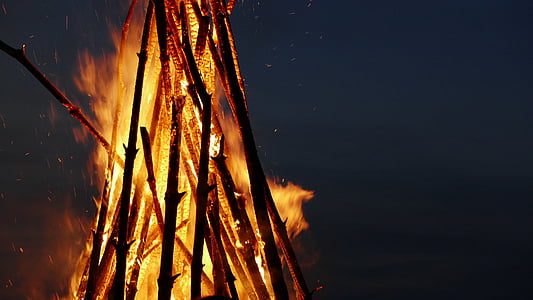 campfire at night thumbnail