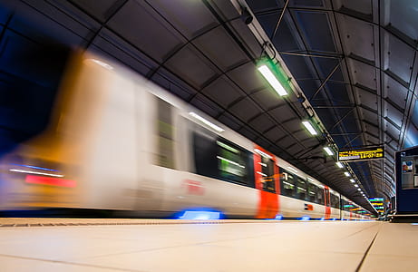 time lapse photography of train thumbnail