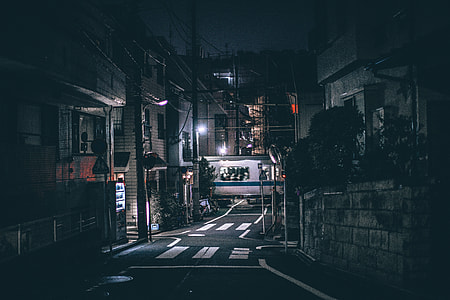 empty street during night thumbnail