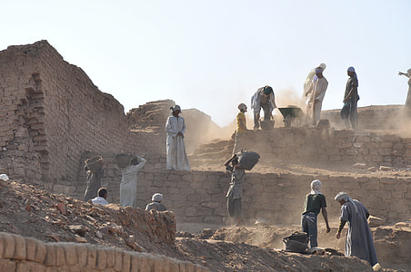 group of men working carrying a basket at daytime thumbnail