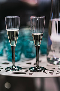 White table with cyan glasses thumbnail