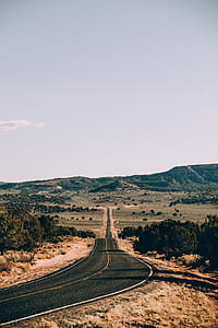 Long Highway In Arizona Desert Photo thumbnail