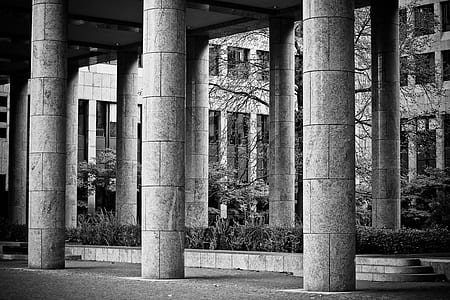 grayscale photography of landmark thumbnail