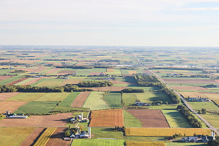 high-angle photography of farm field thumbnail