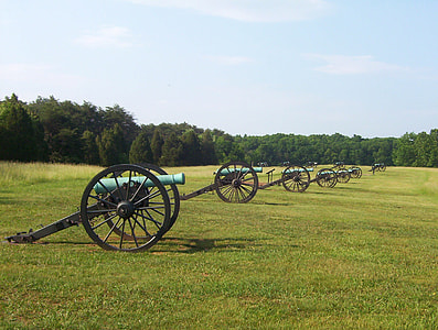 Cannons Lined up on Manassas Battlefield Park, 2nd battle of Bull Run thumbnail