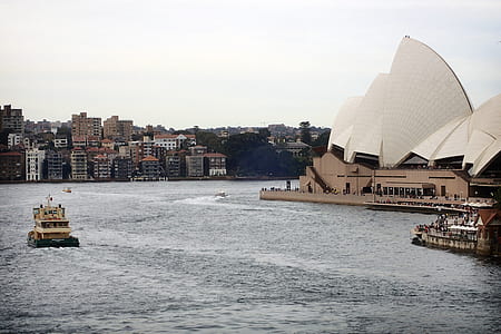 boat near Sydney Opera House Australia thumbnail
