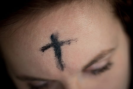 face, cross, forehead, religious thumbnail