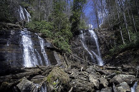 Anna-Ruby Falls landscape in Chattahooche-Oconee national forest thumbnail