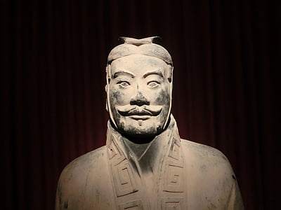 close-up photo of man concrete statue thumbnail