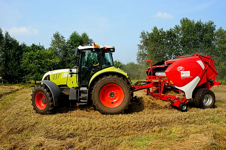green and white tractor thumbnail