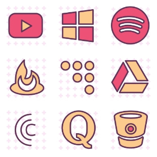 Brands Pattern svg vector icon sets