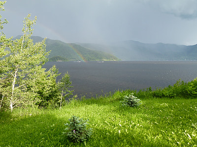 body of water near green grasses thumbnail