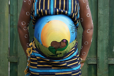 women's multicolored stiped top thumbnail
