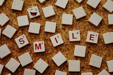 word scrabble smile digital wallpaper thumbnail