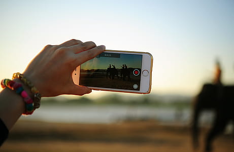woman, hand, smartphone, technology thumbnail