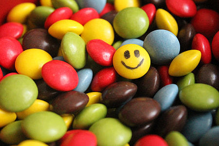 colored candies with yellow Emoji candy thumbnail