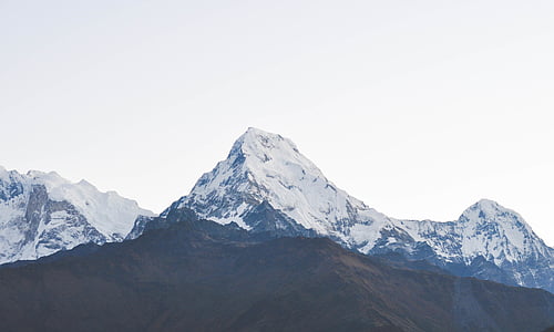 landscape photography of white and black mountain thumbnail