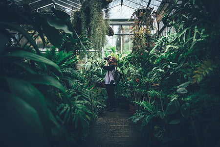 woman standing inside garden thumbnail