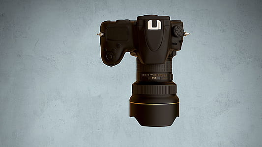 black DSLR camera thumbnail
