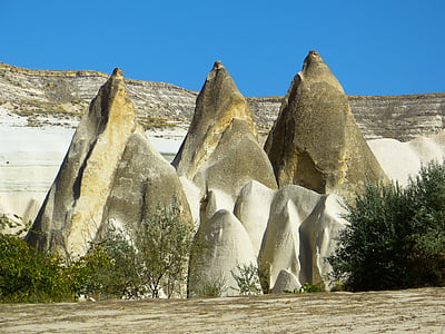 three pyramid rocks landmark during daytime thumbnail