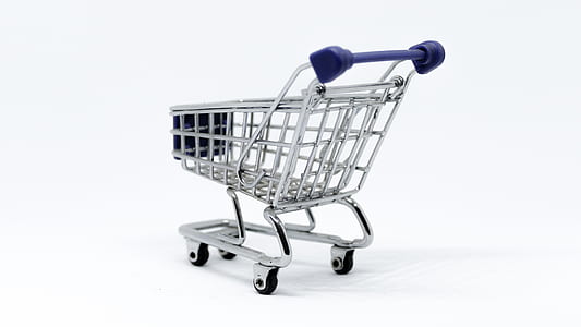 silver and blue shopping cart thumbnail