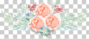 Watercolor painting Flower Illustration, Watercolor flowers, pink rose PNG clipart