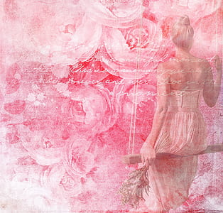 woman in pink dress riding in swing thumbnail
