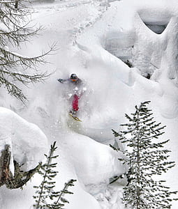person snowboarding down a mountain thumbnail