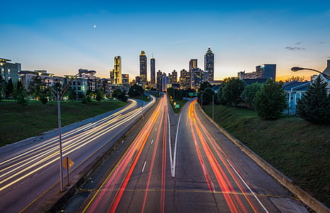time lapse photography of road thumbnail
