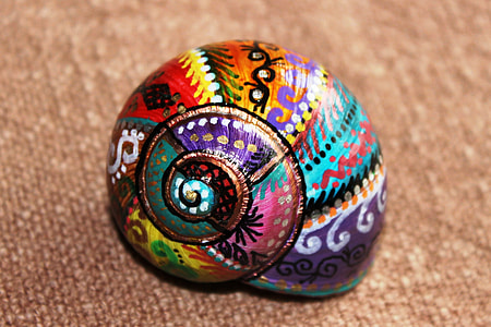 closeup photo of painted shell thumbnail