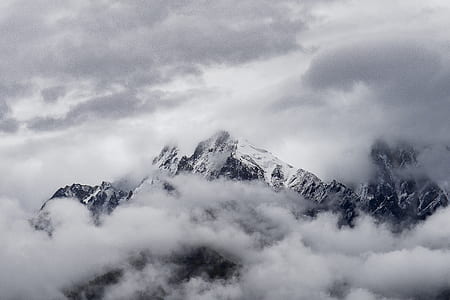 mountain surrounded by clouds thumbnail
