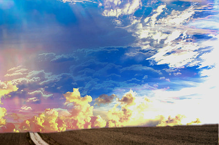 white clouds and blue sky at daytime thumbnail