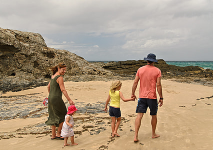 group of people standing near seasjore thumbnail