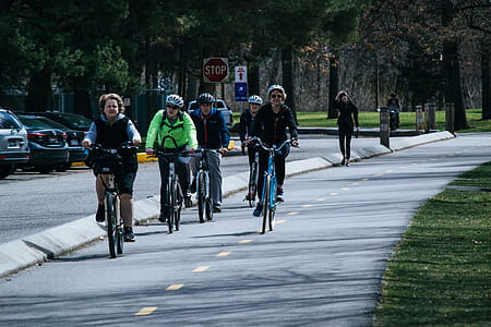 Five Person Riding Bikes thumbnail