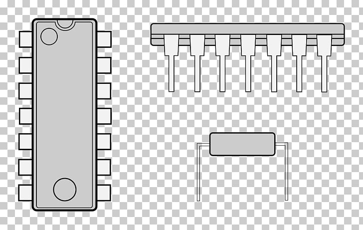 Integrated Circuits Chips Computer Icons Drawing Layout Design