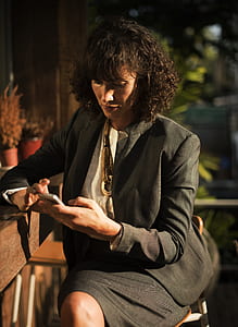 person, suit, hands, woman thumbnail