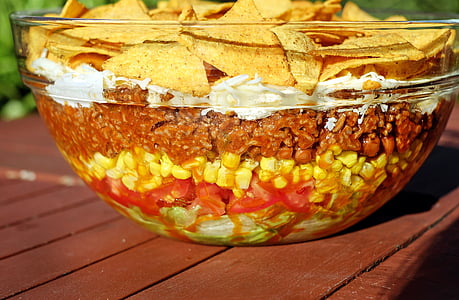 clear glass bowl with assorted snacks thumbnail