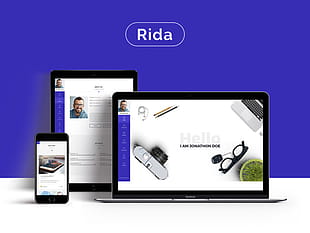 Rida Portfolio Template psd file