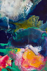 abstract, modern, art, painting, wax, wax painting thumbnail