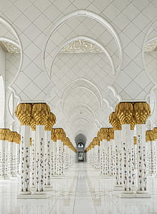 white and yellow building interior thumbnail