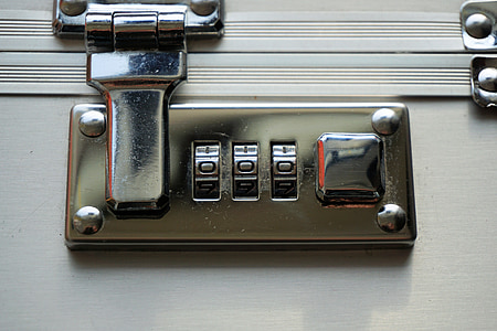 white and silver attache case thumbnail