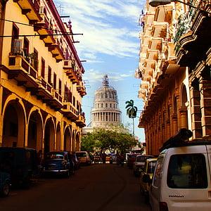 view of gray concrete tower at the alley thumbnail
