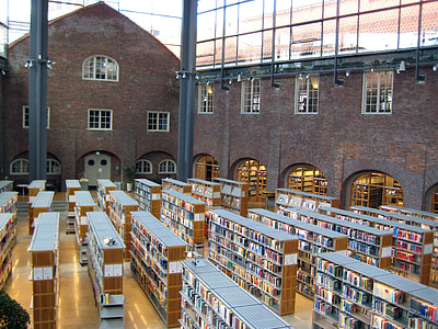 high-angle photography of library thumbnail