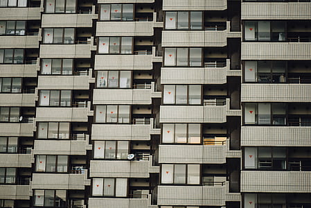 bird's eye view of white high-rise building thumbnail